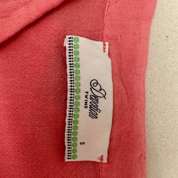 Pink cotton blouse. - Picture 3 of 4